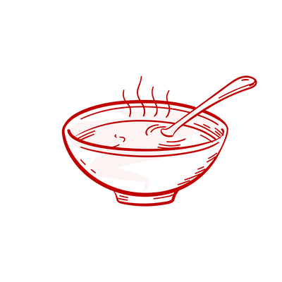 A bowl of soup