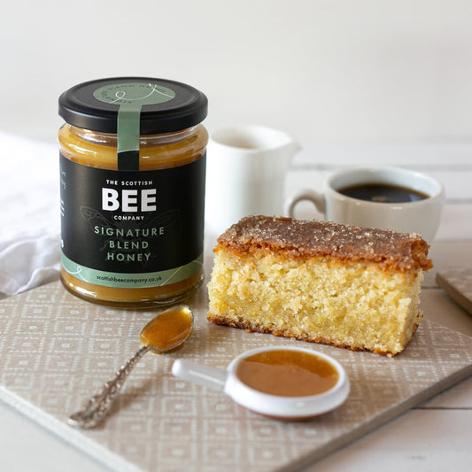 Scottish Bee Company Signature Blend with cake