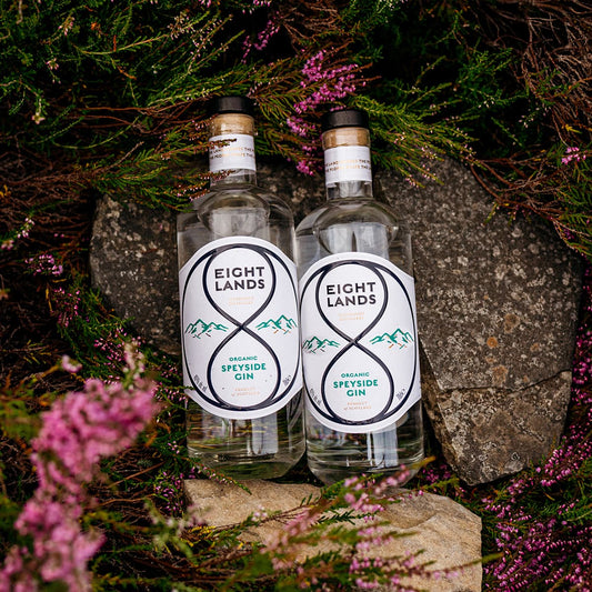 2 bottles of Eight Lands Gin in the wild